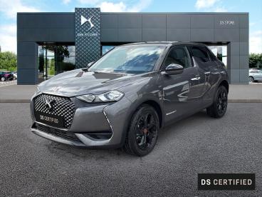 DS CERTIFIED Ds Ds 3 Crossback Bluehdi 110ch Performance Line occasion certifiée - Citadine Diesel Gris Platinium - Toit Noir Perla Nera - Tille - 3963004_1