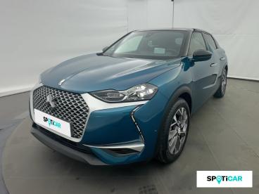 DS CERTIFIED Ds Ds 3 Crossback E-tense Grand Chic 4cv occasion certifiée - Citadine Electrique Bleu Millenium - Toit Noir Perla Nera - Chambery - 3963011_1