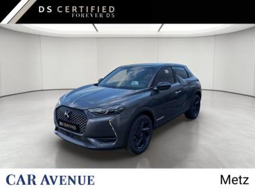 DS CERTIFIED Ds Ds 3 Crossback Bluehdi 130ch Performance Line + Automatique 126g occasion certifiée - Citadine Diesel Gris Platinium - Toit Noir Perla Nera - Metz - 3963020_1