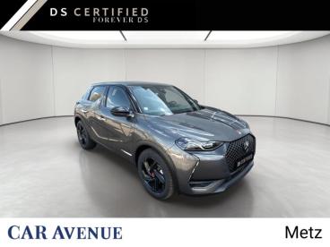 DS CERTIFIED Ds Ds 3 Crossback Bluehdi 130ch Performance Line + Automatique 126g occasion certifiée - Citadine Diesel Gris Platinium - Toit Noir Perla Nera - Metz - 3963020_2