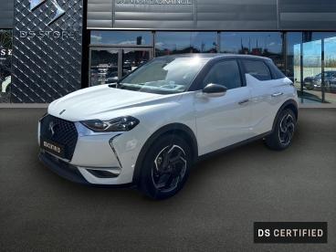 DS CERTIFIED Ds Ds 3 Crossback Puretech 130ch So Chic Automatique occasion certifiée - Citadine Essence Blanc Perle Nacré (n) - Toit Noir Onyx - Orange - 3973557_1