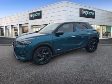 DS CERTIFIED Ds Ds 3 Crossback Puretech 130ch Performance Line + Automatique occasion certifiée - Citadine Essence Bleu Millenium - Toit Noir Perla Nera - Le Havre - 3981036_1