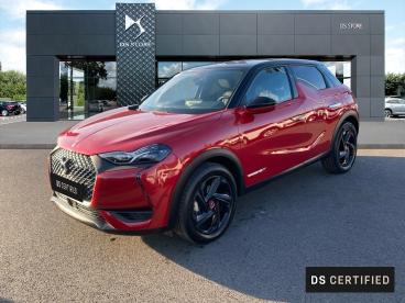 DS CERTIFIED Ds Ds 3 Crossback Puretech 130ch Performance Line + Automatique 7cv occasion certifiée - Citadine Essence Rouge Rubi (m) - Toit Noir Perla Nera - Charleville Mezieres - 3986780_1