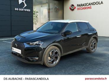 DS CERTIFIED Ds Ds 3 Crossback Bluehdi 130ch Rivoli Automatique 132g occasion certifiée - Citadine Diesel Noir Perla Nera (n) - Toit Blanc Opale - Aubagne - 3994580_1
