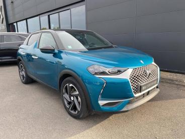 DS CERTIFIED Ds Ds 3 Crossback E-tense Grand Chic 4cv occasion certifiée - Citadine Electrique Bleu Millenium - Toit Noir Perla Nera - Blois - 3998032_1