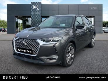 DS CERTIFIED Ds Ds 3 Crossback E-tense Grand Chic 4cv occasion certifiée - Citadine Electrique Gris Platinium - Toit Noir Perla Nera - La Teste De Buch - 4018622_1