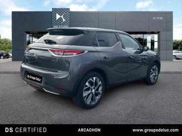 DS CERTIFIED Ds Ds 3 Crossback E-tense Grand Chic 4cv occasion certifiée - Citadine Electrique Gris Platinium - Toit Noir Perla Nera - La Teste De Buch - 4018622_2