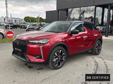 DS CERTIFIED Ds Ds 3 Crossback Bluehdi 130ch Performance Line + Automatique occasion certifiée - Citadine Diesel Rouge Rubi (m) - Toit Noir Perla Nera - Tille - 4018634_1