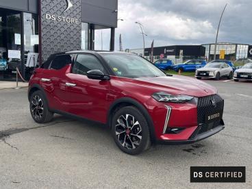 DS CERTIFIED Ds Ds 3 Crossback Bluehdi 130ch Performance Line + Automatique occasion certifiée - Citadine Diesel Rouge Rubi (m) - Toit Noir Perla Nera - Tille - 4018634_3