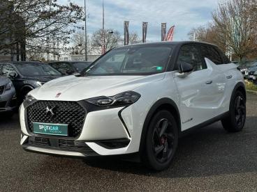 DS CERTIFIED Ds Ds 3 Crossback Puretech 130ch Performance Line Automatique 7cv occasion certifiée - Citadine Essence Blanc Perle Nacré - Toit Noir Perla N. - Hoenheim - 4031683_1