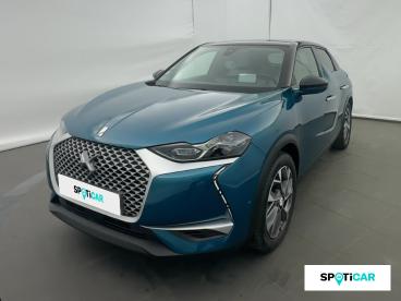 SPOTICAR Ds Ds 3 Crossback E-tense Grand Chic 4cv Occasion - Citadine Electrique Bleu Millenium (m) - Toit Blanc Opale - Bourg En Bresse - 304045215_1