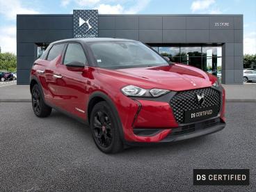 DS CERTIFIED Ds Ds 3 Crossback Bluehdi 110 Bvm6 Performance Line occasion certifiée - Citadine Diesel Rouge Fonce - Valence - 4049901_3