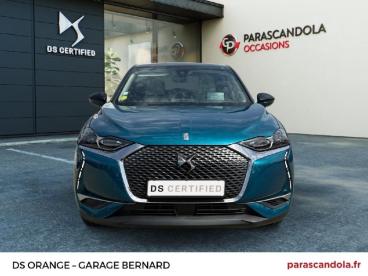 SPOTICAR Ds Ds 3 Crossback Bluehdi 130ch Grand Chic Automatique 98g Occasion - Citadine Diesel Bleu Millenium (m) - Toit Blanc Opale - Orange - 304097015_2