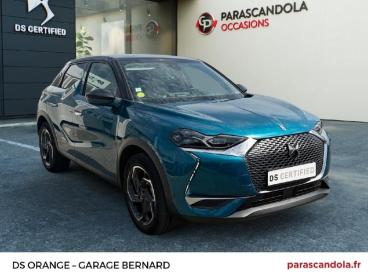 SPOTICAR Ds Ds 3 Crossback Bluehdi 130ch Grand Chic Automatique 98g Occasion - Citadine Diesel Bleu Millenium (m) - Toit Blanc Opale - Orange - 304097015_3