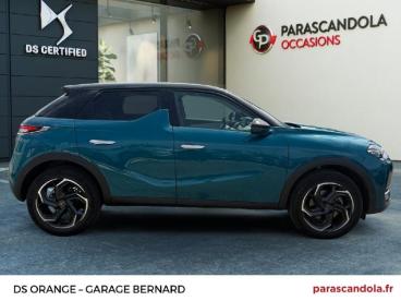 SPOTICAR Ds Ds 3 Crossback Bluehdi 130ch Grand Chic Automatique 98g Occasion - Citadine Diesel Bleu Millenium (m) - Toit Blanc Opale - Orange - 304097015_4