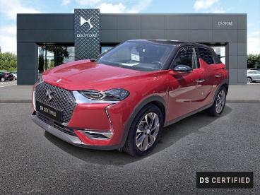 DS CERTIFIED Ds Ds 3 Crossback E-tense Grand Chic 4cv occasion certifiée - Citadine Electrique Rouge Rubi (m) - Toit Noir Perla Nera - St Brieuc - 4134626_1