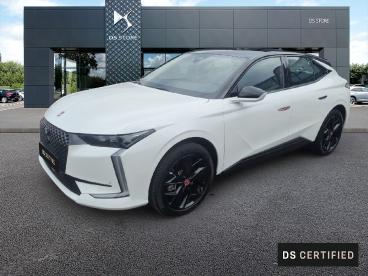DS CERTIFIED Ds Ds 4 Hybride E-tense 225 Eat8 Performance Line occasion certifiée - Berline Hybride Rechargeable Blanc - Cerise - 3646078_1