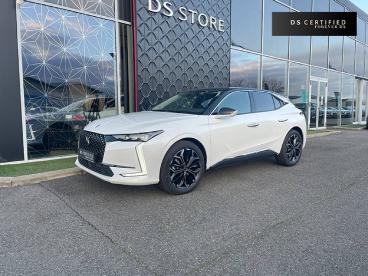 DS CERTIFIED Ds Ds 4 Hybride Rechargeable 225 Eat8 Ligne Or occasion certifiée - Berline Hybride Rechargeable Blanc - Lescar - 3754225_1