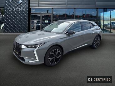 DS CERTIFIED Ds Ds 4 E-tense 225ch Rivoli occasion certifiée - Berline Hybride Rechargeable Gris Laqué (m) - Orange - 3843678_1