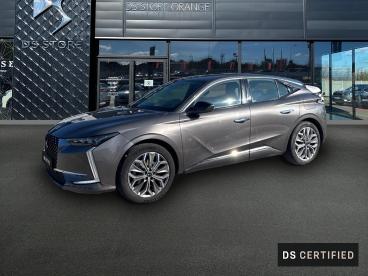 DS CERTIFIED Ds Ds 4 E-tense 225ch Trocadero occasion certifiée - Berline Hybride Rechargeable Gris Platinium (m) - Orange - 3873141_1