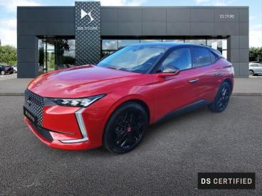 DS CERTIFIED Ds Ds 4 E-tense 225ch Performance Line + occasion certifiée - Berline Hybride Rechargeable Rouge Velvet (n) - Nimes - 3877427_1