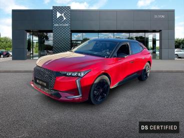 DS CERTIFIED Ds Ds 4 Hybride E-tense 225 Eat8 Performance Line+ occasion certifiée - Berline Hybride Rechargeable Peperoncino Red Met.vern - Villeneuve D'ascq - 3879730_1