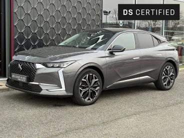 DS CERTIFIED Ds Ds 4 Hybride E-tense 225 Eat8 Rivoli occasion certifiée - Berline Hybride Rechargeable Gris - Lescar - 3921747_1