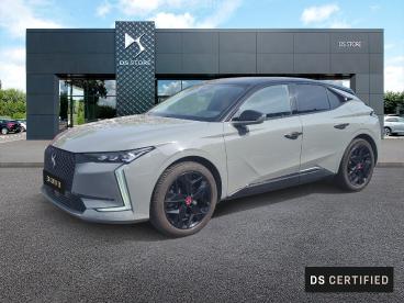 DS CERTIFIED Ds Ds 4 E-tense 225ch Performance Line + occasion certifiée - Berline Hybride Rechargeable Gris Laqué (m) - Valenciennes - 3979283_1