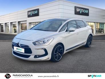 SPOTICAR Ds Ds 5 1.6 Thp 16v 200ch Sport Chic Occasion - Berline Essence Blanc Nacré - Orange - 1203945917_1
