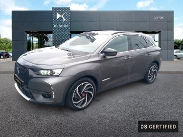 DS CERTIFIED Ds Ds 7 Crossback Crossback Hybride E-tense 225 Eat8 Performance Lin occasion certifiée - Suv Hybride Rechargeable Gris - La Rochelle - 3800891_1