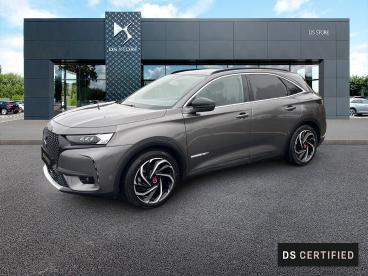 DS CERTIFIED Ds Ds 7 Crossback Crossback Hybride E-tense 225 Eat8 Performance Lin occasion certifiée - Suv Hybride Rechargeable Gris - Cholet - 3861796_1