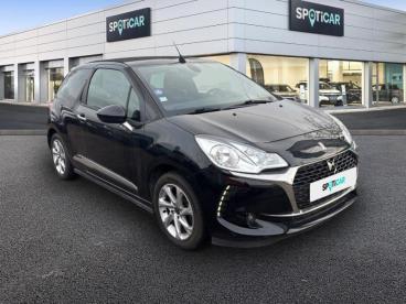 SPOTICAR Ds Ds 3 Cabrio Ds Ds 3 Cabriolet Puretech 110ch So Chic S&s Occasion - Coupé-cabriolet Essence Noir Perla Nera (n) - Vernon - 1202917179_3