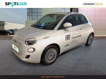 SPOTICAR Fiat 500 E 95ch Pack Confort (pas De Bonus Ecologique) Occasion - Citadine Electrique Ice White Pastel - Dechy - 1203076876_1