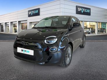 SPOTICAR Fiat 500 E 118ch Pack Style Occasion - Citadine Electrique Onyx Black Pastel - La Ravoire - 1203150035_1