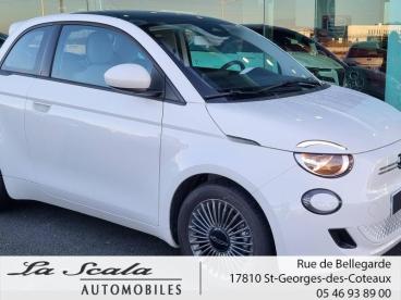 SPOTICAR Fiat 500 E 118ch My23 Occasion - Citadine Electrique Blanc - Saint-georges-des-coteaux - 1203435776_2