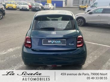 SPOTICAR Fiat 500 E 118ch Icone Occasion - Citadine Electrique Ocean Green Métal - Niort - 1203435867_4