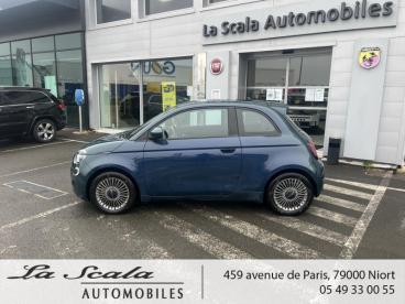 SPOTICAR Fiat 500 E 118ch Icone Occasion - Citadine Electrique Ocean Green Métal - Niort - 1203435877_2