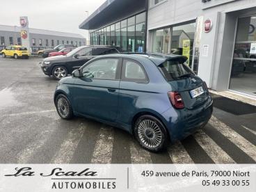 SPOTICAR Fiat 500 E 118ch Icone Occasion - Citadine Electrique Ocean Green Métal - Niort - 1203435877_3