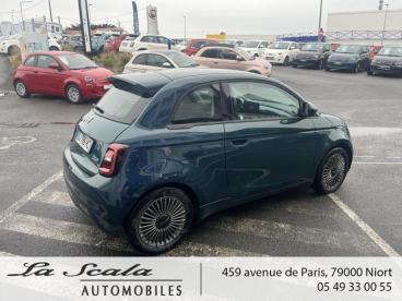 SPOTICAR Fiat 500 E 118ch Icone Occasion - Citadine Electrique Ocean Green Métal - Niort - 1203435877_5