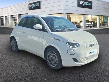 SPOTICAR Fiat 500 E 118ch Pack Confort & Style My24 ** Prime Coup De Occasion - Citadine Electrique Ice White Pastel - Ludres - 1203539466_3