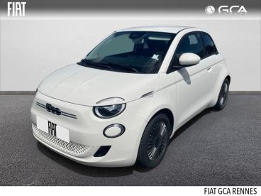 SPOTICAR Fiat 500 E 118ch Icone Occasion - Citadine Electrique Blanc - Cesson-sevigne - 1203577491_1