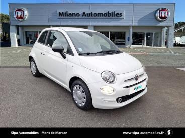 SPOTICAR Fiat 500 1.0 70 Ch Hybride Bsg S/s Occasion - Citadine Essence Blanc - Dax - 1203597625_3