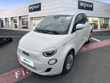SPOTICAR Fiat 500 E 95ch Action Occasion - Citadine Electrique Blanc - Reze - 1203623900_1
