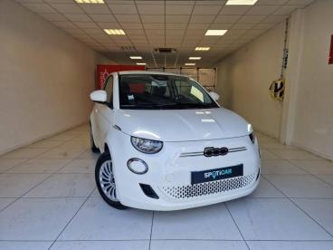 SPOTICAR Fiat 500 E 95ch Action Occasion - Citadine Electrique Blanc - Vert Saint Denis - 1203624938_1