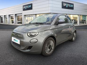 SPOTICAR Fiat 500 E 95ch Icone Occasion - Citadine Electrique Mineral Grey Métal - Ludres - 1203627939_1