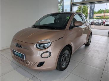 SPOTICAR Fiat 500 E 95ch Icone Occasion - Citadine Electrique Rose Gold Métal - Charmeil - 1203631572_1