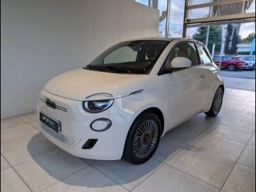 SPOTICAR Fiat 500 E 118ch Icone Occasion - Citadine Electrique Blanc - Charmeil - 1203631589_1