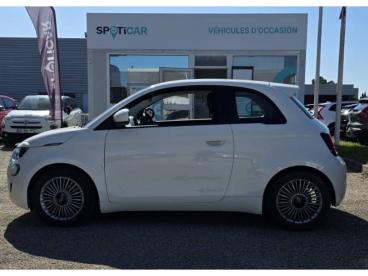 SPOTICAR Fiat 500 E 118 Ch Icone Occasion - Citadine Electrique Blanc - Boe - 1203634702_2