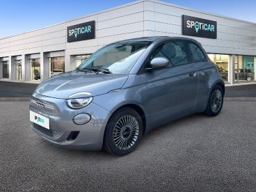 SPOTICAR Fiat 500 E 118 Ch Icone Occasion - Citadine Electrique Gris - Chavelot - 1203649513_1