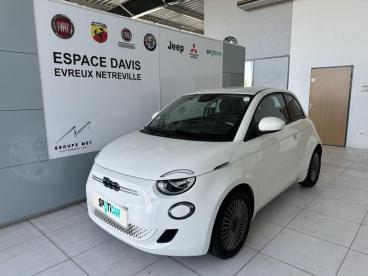 SPOTICAR Fiat 500 E 95ch Pack Confort My23 Occasion - Citadine Electrique Blanc - Evreux - 1203655614_1